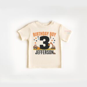 I'm 2 Digging It Birthday Shirt | Personalized Construction Birthday Boy Tee | Two Year Old Digger Truck Shirt