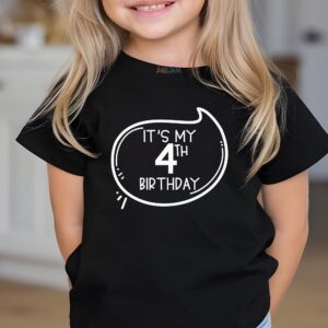 It's My Birthday Shirt | Custom Age Speech Bubble Tee | Personalized Kids Party Outfit | Any Age Birthday Boy Girl | Milestone Gift