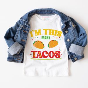 Taco Twosday Shirt | Second Birthday Taco Tee | I'm This Many Tacos | Fiesta 2nd Birthday Outfit | Taco Theme Toddler Boy Girl Gift
